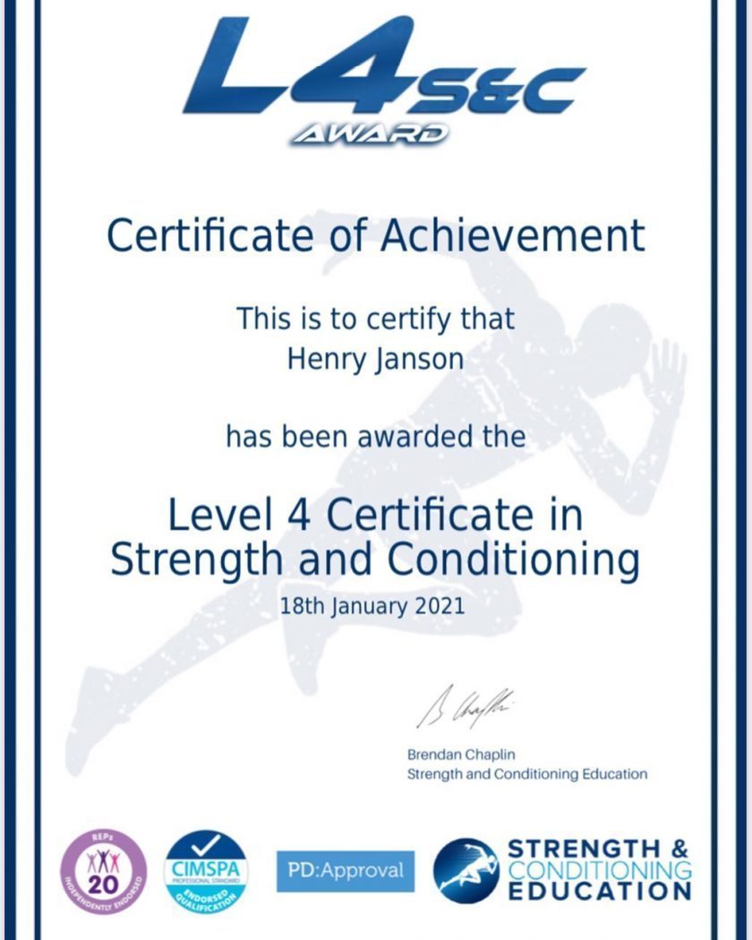 lvl 4 certificate